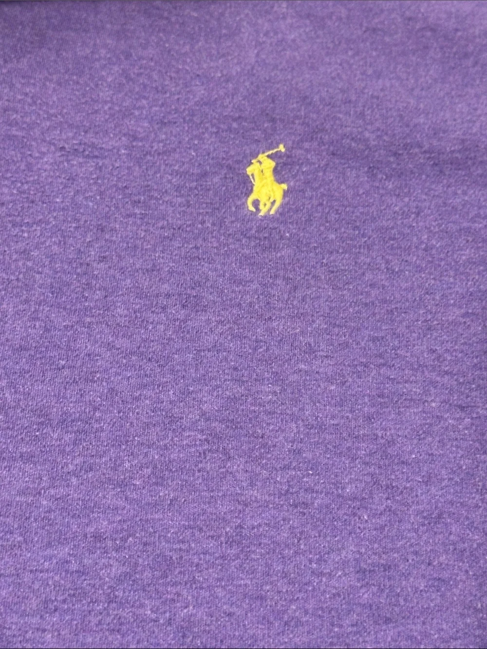 Polo by Ralph Lauren Men’s Purple Polo XL Shirt with Yellow Pony